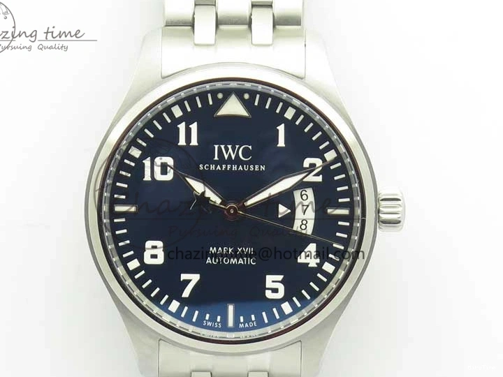MIROTIME 0521 Mark XVII IW327014 Le Petit Prince MKS 1:1 Best Edition Blue Dial on SS Bracelet MIYOTA 9015 V FastDry 7191